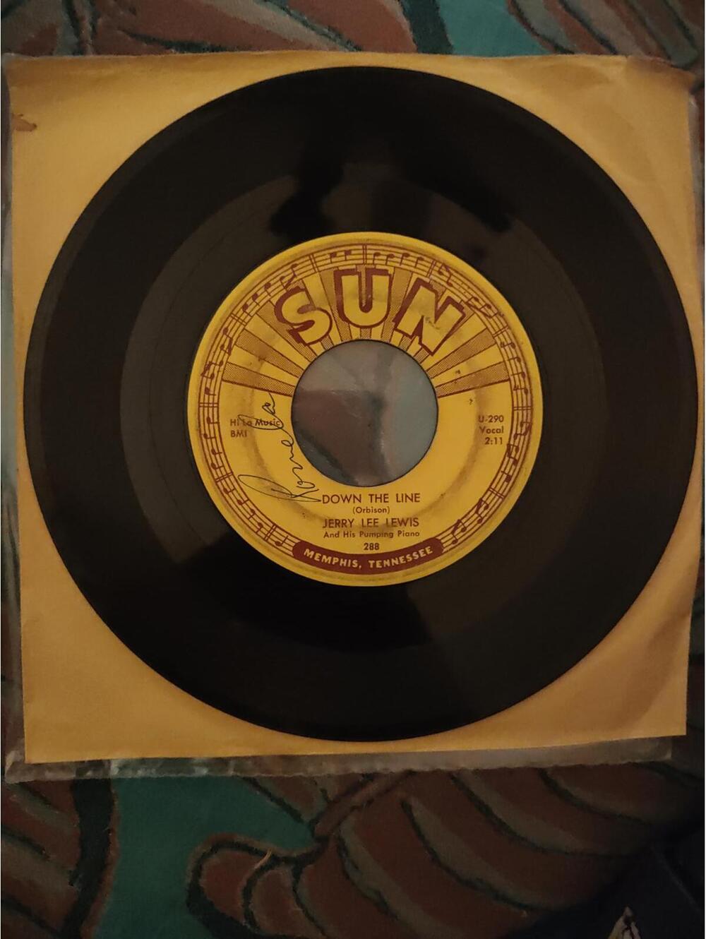 Vintage Sun records -Jerry Lee Lewis - breathless/down line